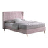 Amelia 5FT Bed - Pink Velvet Fabric